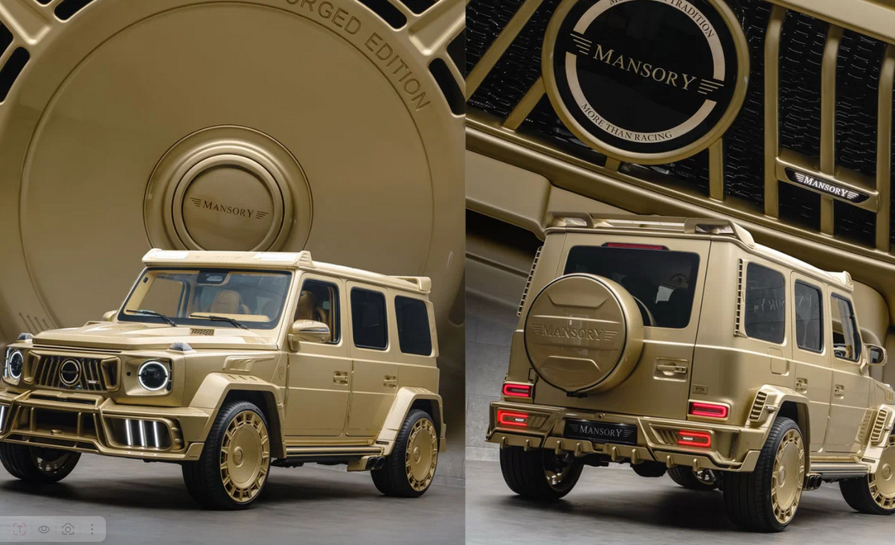 Ателье Mansory показало очень золотой Гелендваген